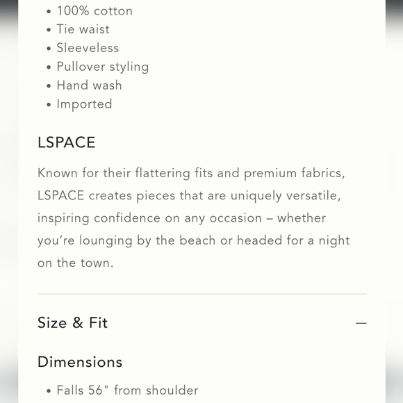 NWT LSPACE x Anthropologie Tie-Waist Maxi Dress - Picture 5 of 5